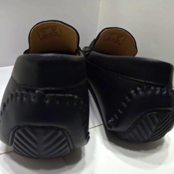 ROCAWEAR MENS LOAFER, DRESS SLIP-ON SHOES SIZE 9 FAUX LEATHER COLOR BLACK - Picture 4 of 5